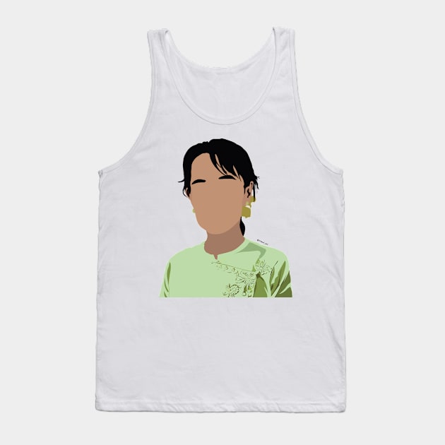 Aung San Suu Kyi Tank Top by itsaulart